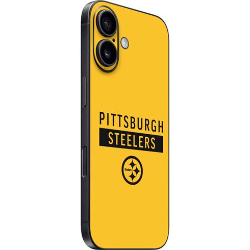 NFL Pittsburgh Steelers Yellow Performance Series iPhone 16 Plus Skin